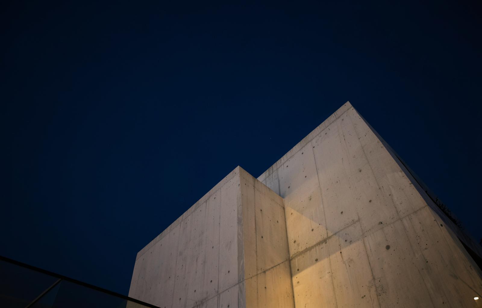 Architectural form in morning light